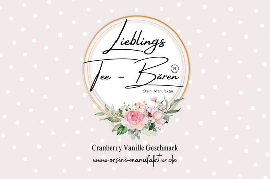 Lieblings Tee-Bären® Cranberry Vanille Geschmack