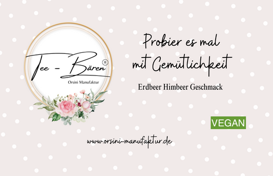 Tee-Bären® Erdbeer Himbeer Geschmack / Probier es mal mit Gemütlichkeit