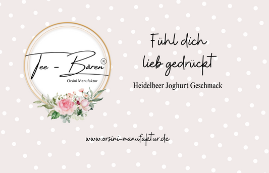 Tee-Bären® Heidelbeer Joghurt Geschmack / Fühl dich lieb gedrückt