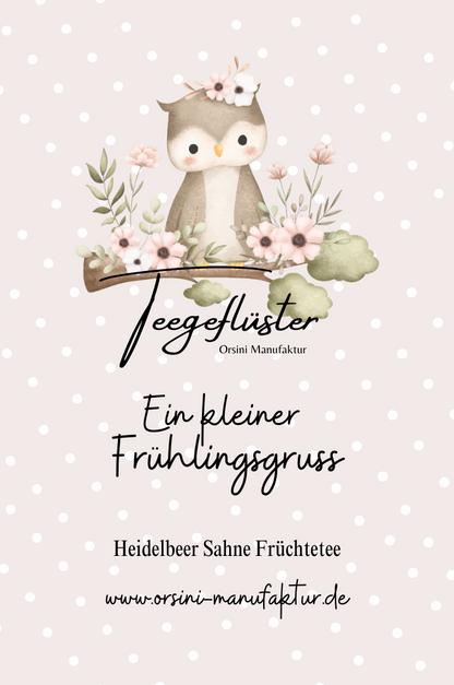 Heidelbeer Sahne Früchtetee / Ein kleiner Frühlingsgruss