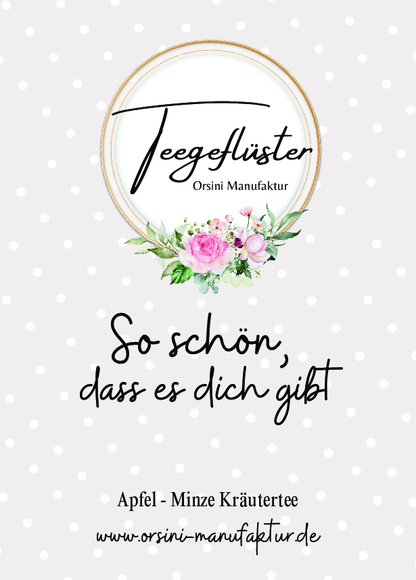 Apfel Minze Kräutertee / So schön, dass es dich gibt